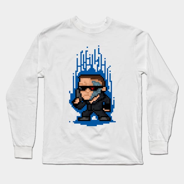 T-800 Long Sleeve T-Shirt by demonigote